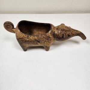 Vintage MCM David Stewart Lions Valley Stoneware Ardvark Planter Retro